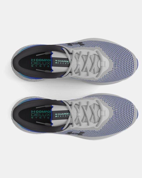 Men's UA Charged Escape 4 Knit Running Shoes in Gray image number 2